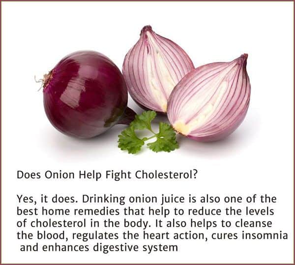 Red Onion Helps Lower Cholesterol