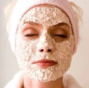 Oatmeal facial mask