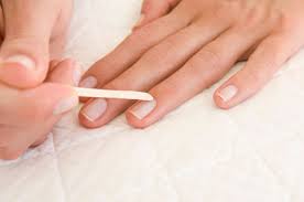 push your cuticles back - Do not trim your cuticles