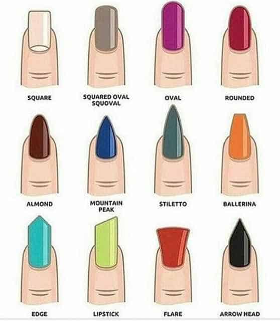 Your guide to 12 nail shapes